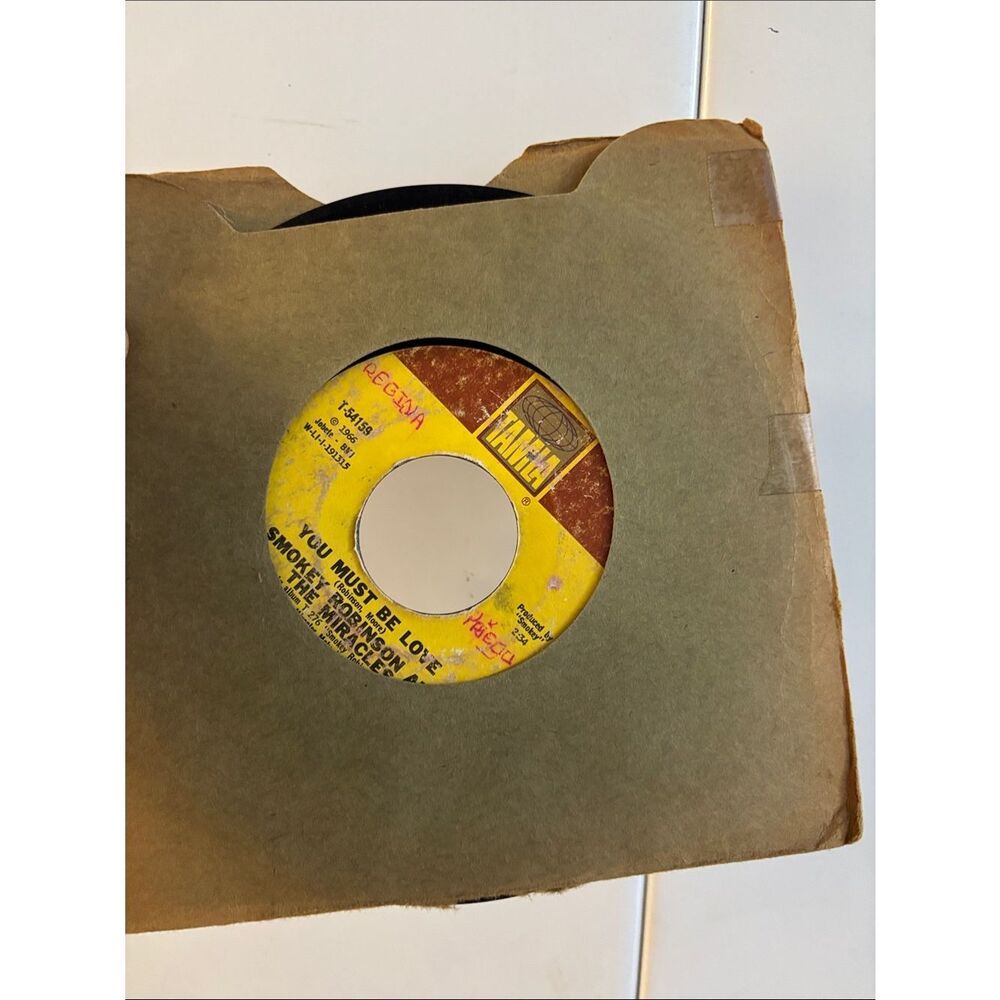 Smokey Robinson You Must Be Love Second that Emotion 45 RPM Vinyl Record